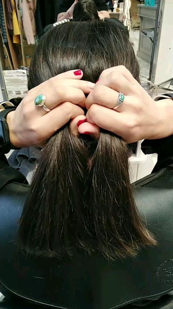 Coiffure femme carré plongeant